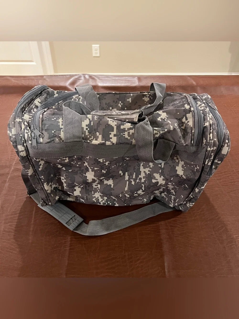 NRA Camo Duffle Travel Bag - 20” x 12” x 9”